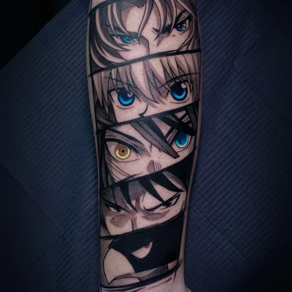 Anime tattoo by Rogério Opix in São Paulo