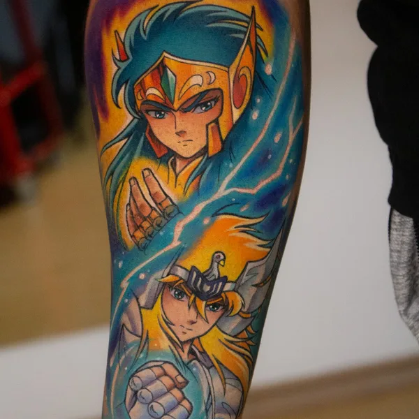 Anime tattoo by Rogério Opix in São Paulo