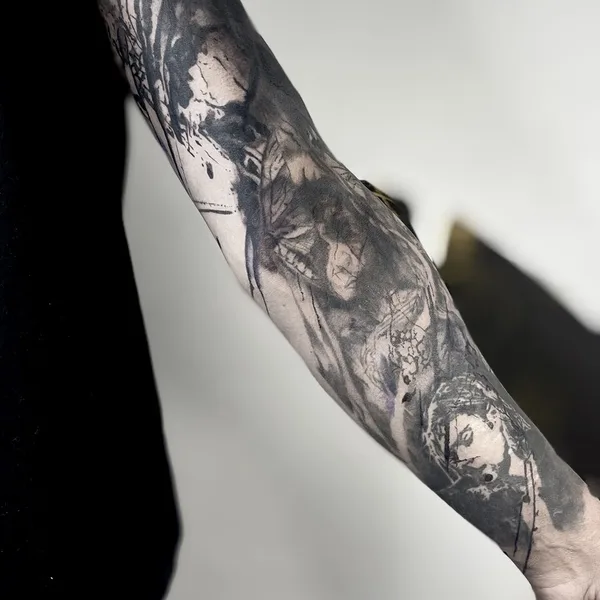 Abstract tattoo by Анастасия Меррис in Липецк