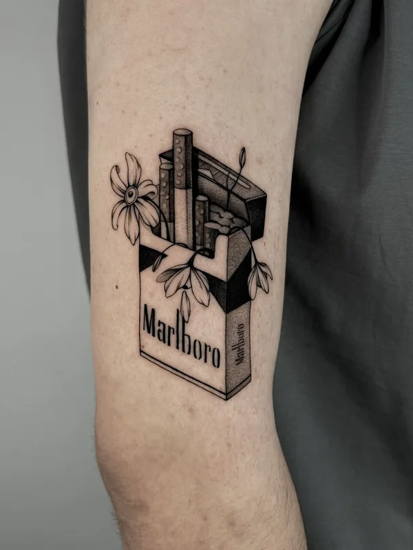 black and grey blackwork татуировка на upper arm #93231 | Тату мастер Eesome_tattoo