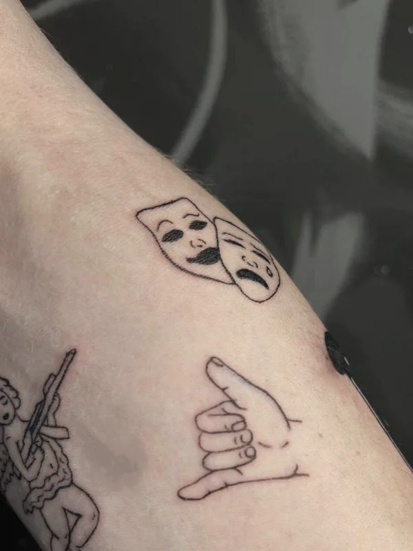 male black miniature Tatuagem em arm #93182 | Tatuador GRAN