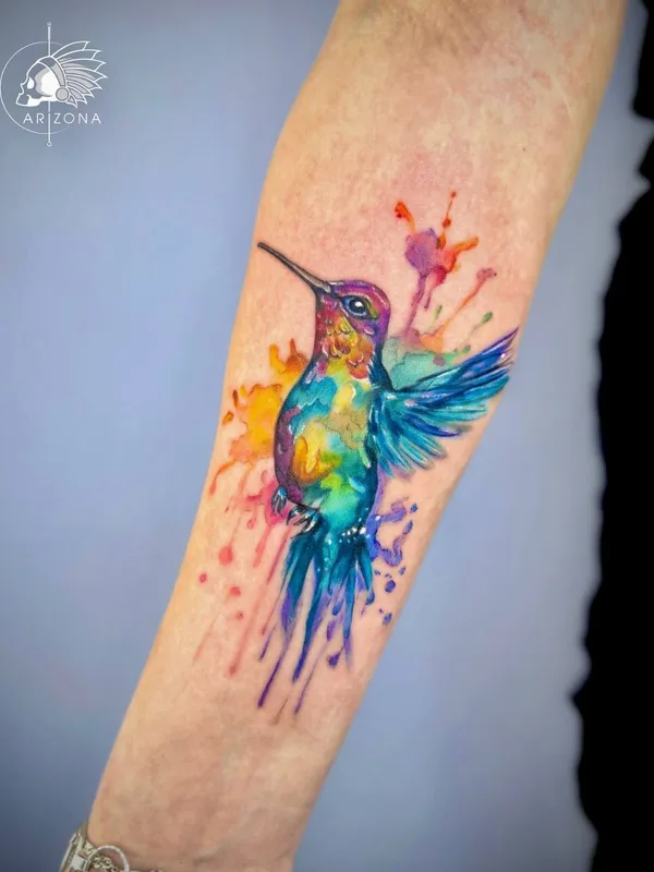 color watercolor 타투 부위 forearm #93166 | 타투이스트 Султанова Евгения