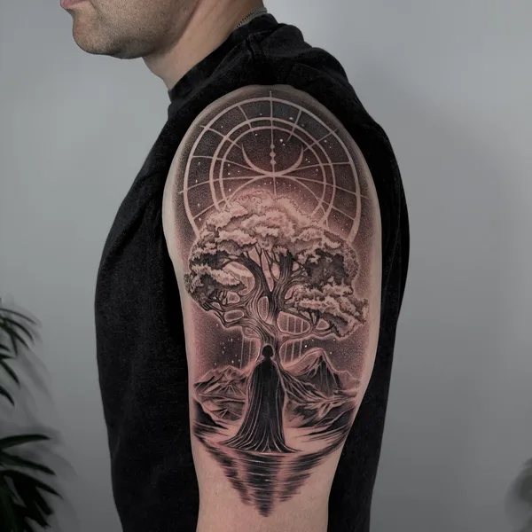 Graphic tattoo by Антон Хасанов in Казань