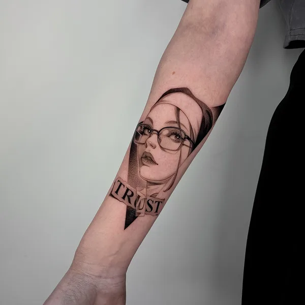 Graphic tattoo by Антон Хасанов in Казань