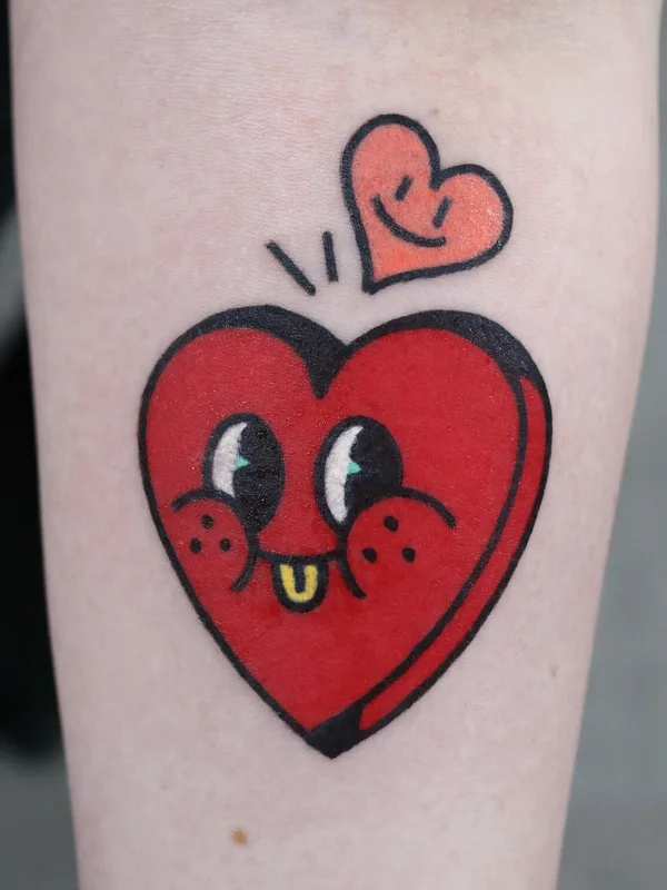 color cartoon Tatuaggio su forearm #93300 | Tatuatore Keem