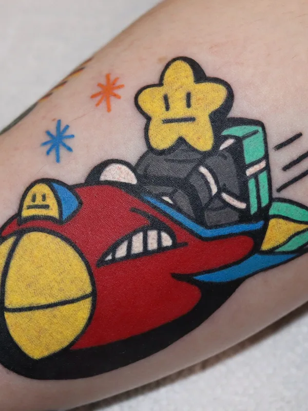 color cartoon Tatuaggio su forearm #93302 | Tatuatore Keem