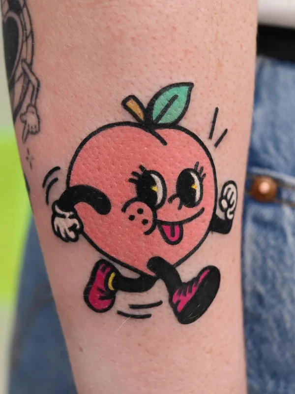 color cartoon Tatuaggio su forearm #93308 | Tatuatore Keem