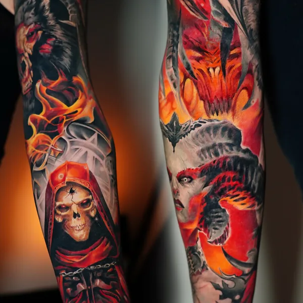 coverup tattoo by Yana Sulina  in Philadelphia