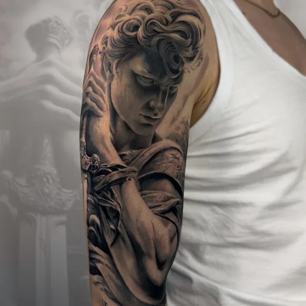 coverup tattoo by Александров Артем in Казань