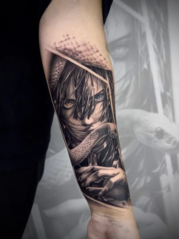 black and grey realism Tatuagem em forearm #93486 | Tatuador Александров Артем