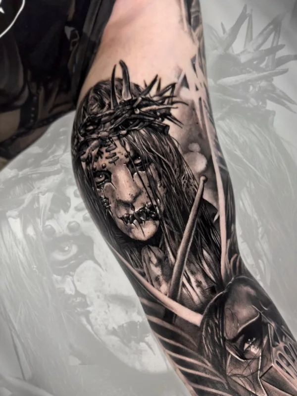 black and grey black and grey Tatuagem em forearm #93489 | Tatuador Александров Артем