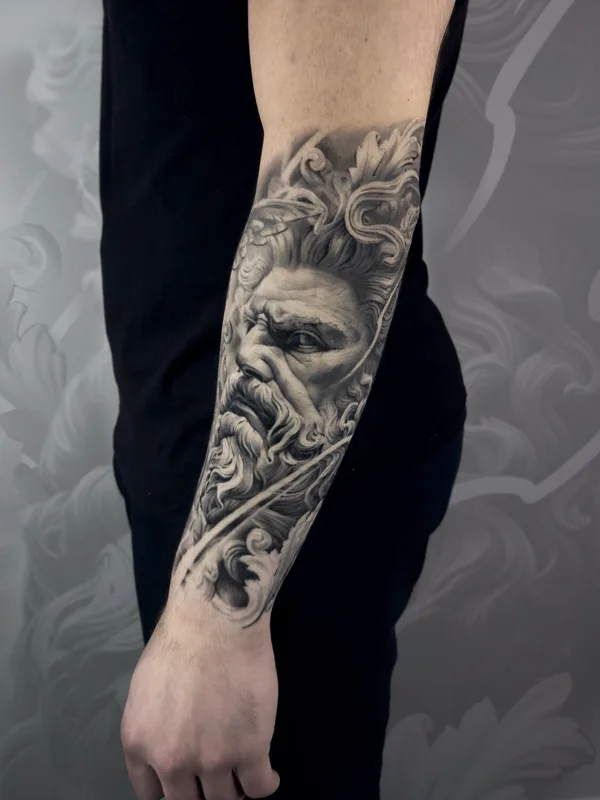 male black and grey realism Tatuagem em forearm #93490 | Tatuador Александров Артем
