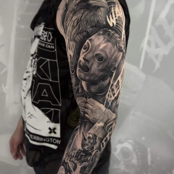 coverup tattoo by Александров Артем in Казань