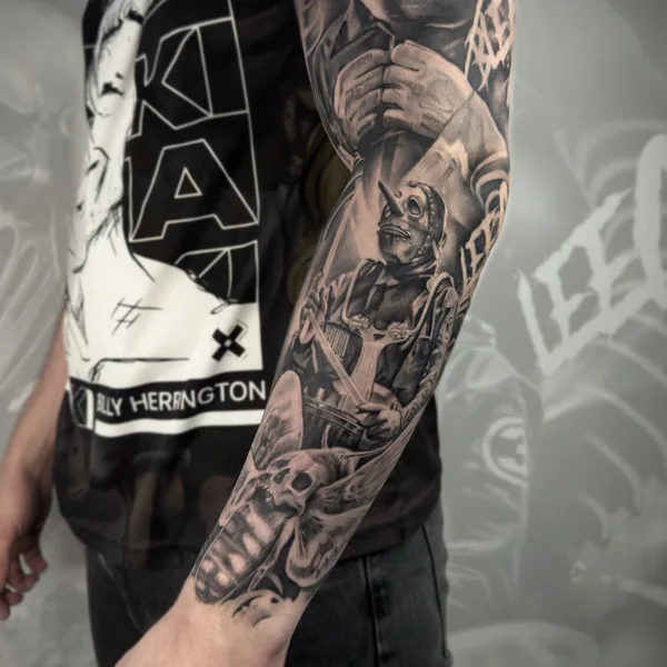 coverup tattoo by Александров Артем in Казань