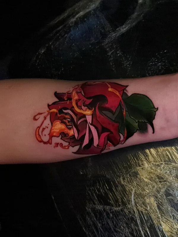 female color illustrative Tatuagem em forearm #93542 | Tatuador karen_tattooer (Karen Bagdasarian)