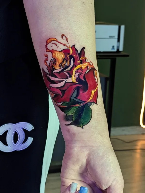 color neo-traditional Tatuagem em forearm #93547 | Tatuador karen_tattooer (Karen Bagdasarian)