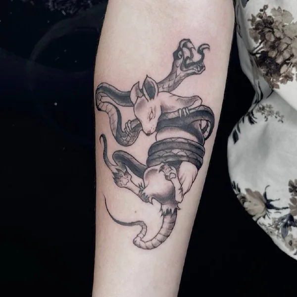engraving tattoo by Виктория Левина in Липецк