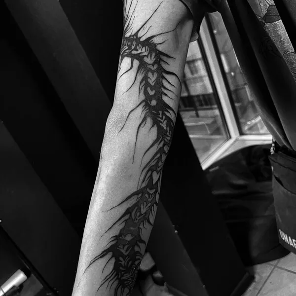 engraving tattoo by Виктория Левина in Липецк