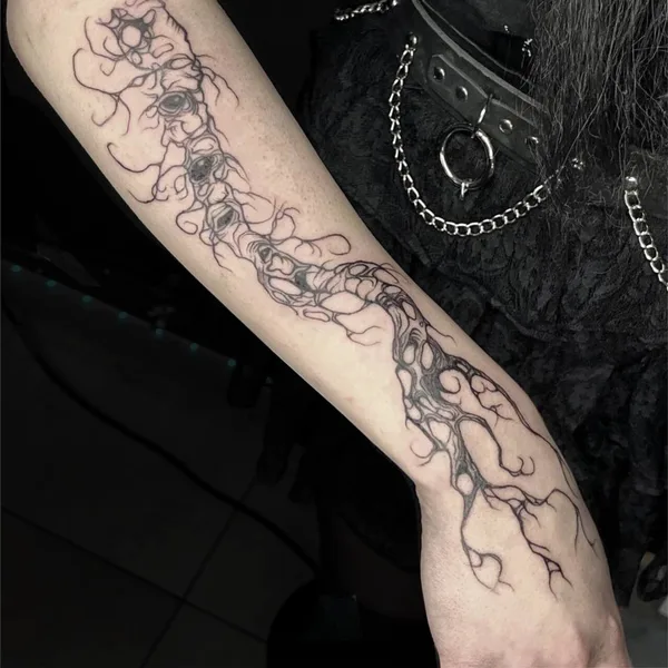 engraving tattoo by Виктория Левина in Липецк