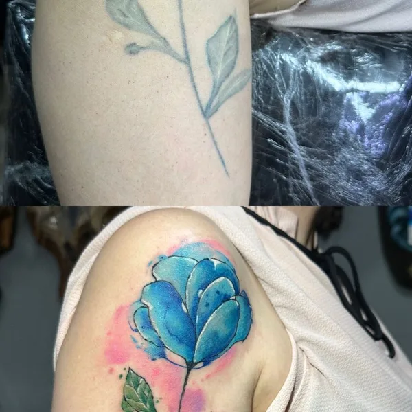 Watercolor tattoo by Neto Tattoo Florida in Boca Raton
