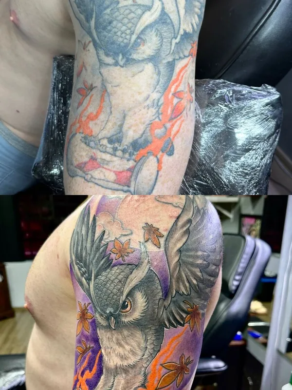 male color coverup Tatuagem em shoulder #93687 | Tatuador Neto Tattoo Florida