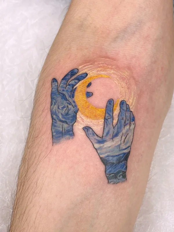 color illustrative татуировка на forearm #100872 | Тату мастер Nagehan Fenman