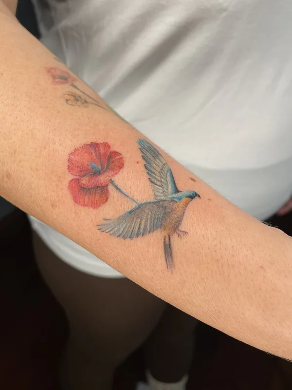 color illustrative татуировка на forearm #100877 | Тату мастер Nagehan Fenman