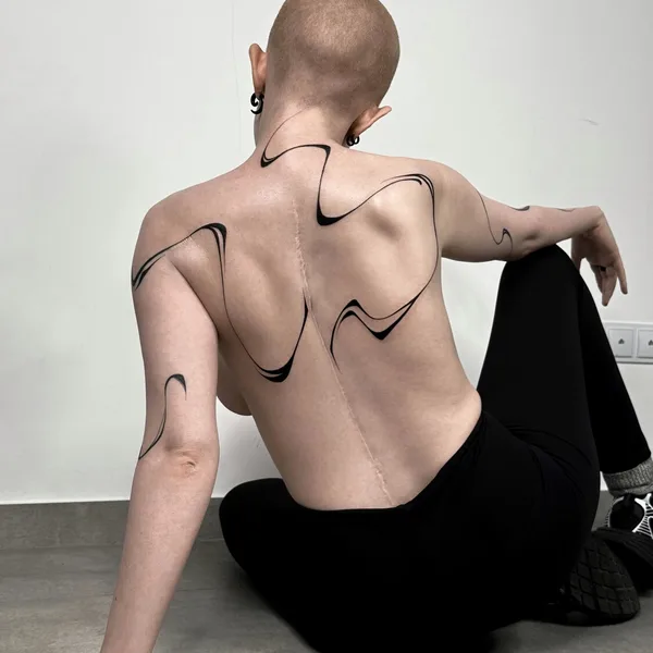 Abstract tattoo by Ксюша Борзая in Краснодар