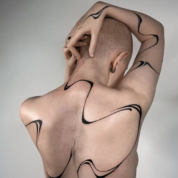 Abstract tattoo by Ксюша Борзая in Краснодар