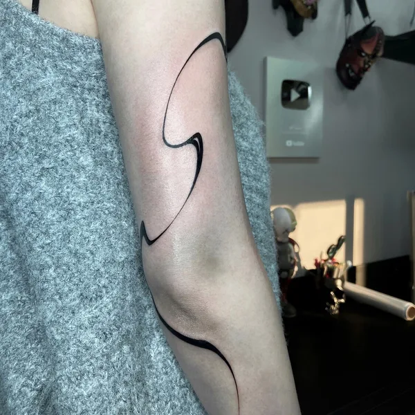 Abstract tattoo by Ксюша Борзая in Краснодар