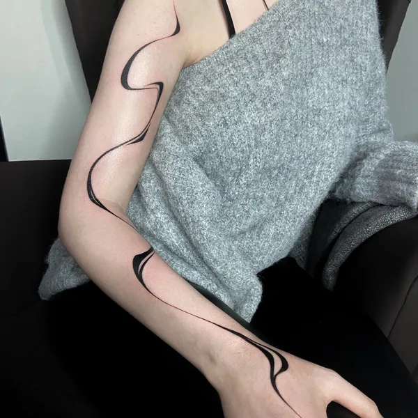 Abstract tattoo by Ксюша Борзая in Краснодар