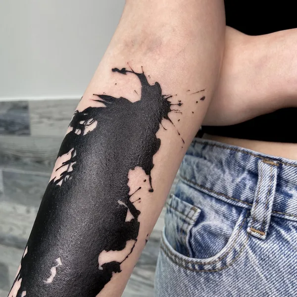 Abstract tattoo by Ксюша Борзая in Краснодар