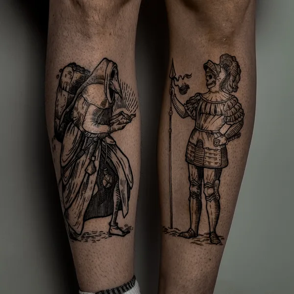 engraving tattoo by Юлия Руста  in Москва