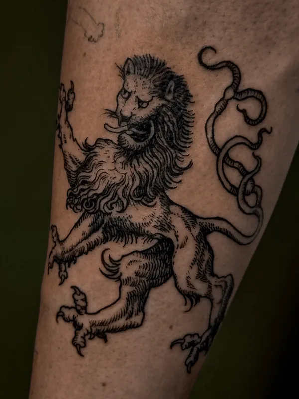 engraving tattoo by Юлия Руста  in Москва