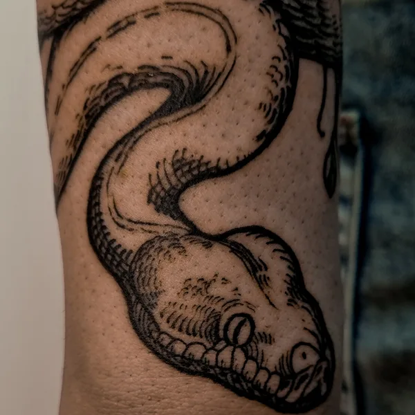 engraving tattoo by Юлия Руста  in Москва