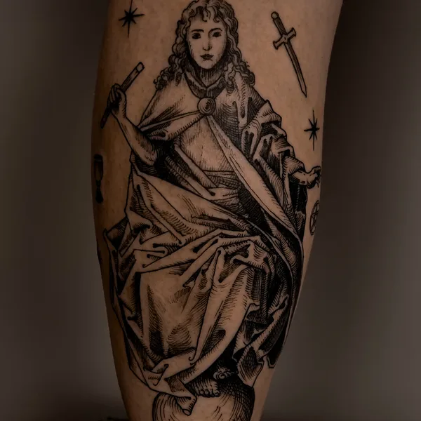 engraving tattoo by Юлия Руста  in Москва