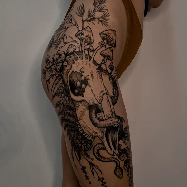 engraving tattoo by Юлия Руста  in Москва