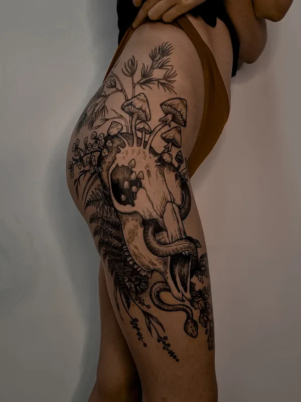 engraving tattoo by Юлия Руста  in Москва
