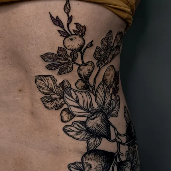 engraving tattoo by Юлия Руста  in Москва