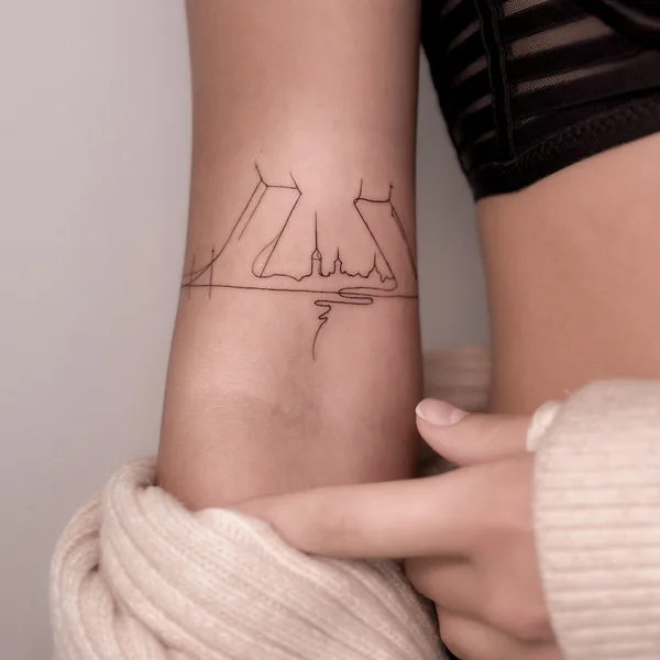 Botanical tattoo by Valeriatattooer in Tbilisi