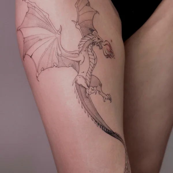 Botanical tattoo by Valeriatattooer in Tbilisi