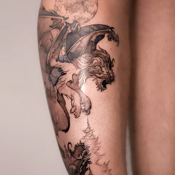 Botanical tattoo by Valeriatattooer in Tbilisi