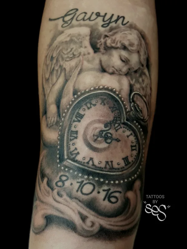 female blackandgrey chicano татуировка на forearm #94402 | Тату мастер Ses Con