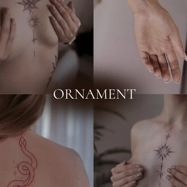 Graphic tattoo by ALEXANDRA DUDKA in Limassol