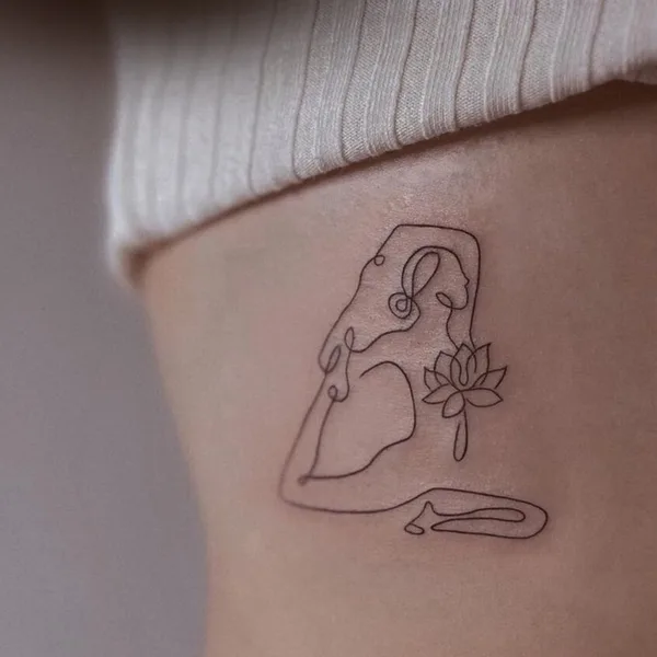 Graphic tattoo by ALEXANDRA DUDKA in Limassol