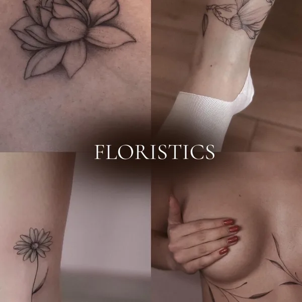 Graphic tattoo by ALEXANDRA DUDKA in Limassol