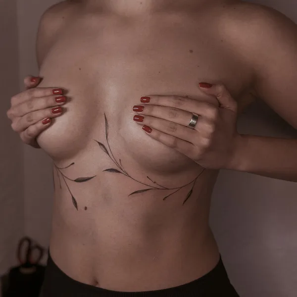 Graphic tattoo by ALEXANDRA DUDKA in Limassol