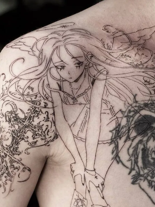 male black authorsstyle Tatuagem em shoulder #94432 | Tatuador нуничего штырикова