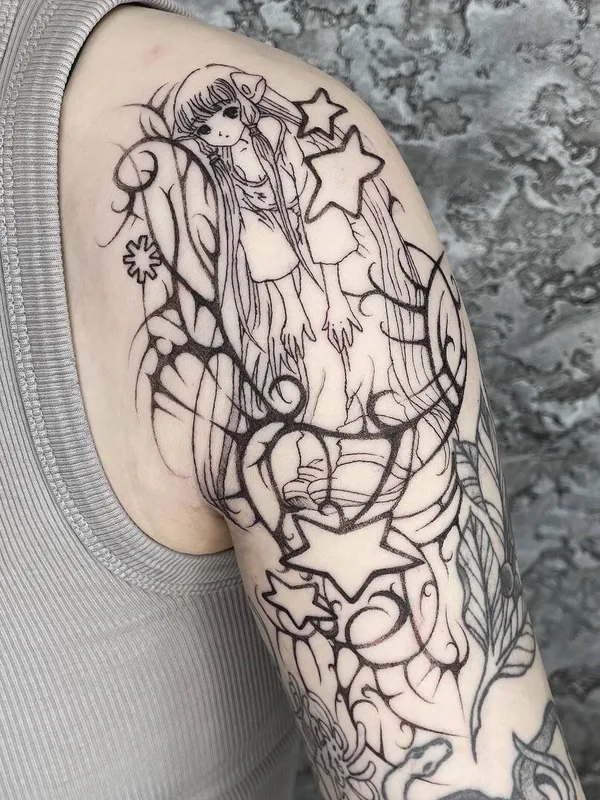 female black authorsstyle Tatuagem em shoulder #94433 | Tatuador нуничего штырикова