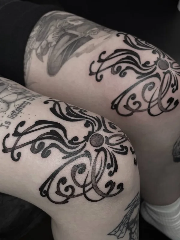 female black authorsstyle Tatuagem em leg #94445 | Tatuador нуничего штырикова